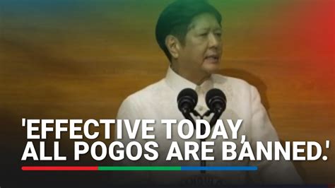 Marcos: 'Effective today, all POGOs are banned' .
